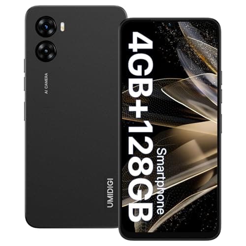 UMIDIGI G3 Plus Smartphone Android 13, 8GB+128GB+ 1TB Espandibile Telefono Cellulare con 5150mAh, 6.52" HD+,16MP+8MP, Dual SIM 4G Telefoni Octa-Core, 5G-WiFi/GPS/Face ID/OTG,2Ans Garantie,Nero
