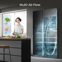 Hisense RS818N4TFE Frigorifero Side By Side, 632 L, Classe E, Black Inox, Display Touch con Voice Control - 5
