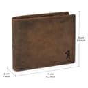 Berliner Bags Vintage Geldbörse, Portmonee aus Leder, Geldbeutel mit TÜV-geprüftem RFID-Schutz, für Herren - Braun - 8