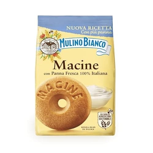 Mulino Bianco Macine Biscotti con Panna Fresca Italiana Maxi Busta 800g - Nuova Ricetta con Più Panna