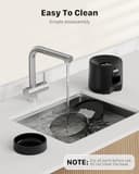 Futterautomat Katze - Katzenfutter Automat mit Programmierbarem Timer - 1-6 Mahlzeiten pro Tag - Futterspender Hund mit Pressedeckel und 10s Aufnahmefunktion - 3L - 9