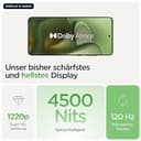 Motorola Edge 60 Smartphone (Robustes 6,67“-pOLED-Display mit Gorilla Glass 7i, 50-MP-Moto-AI-Kamera, 12/512 GB, 5100 mAh, widerstandsfähig, wassergeschützt) Pantone Shamrock inkl. Handyhalter - 6