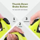 Pecute Correa Perro Extensible,Correas Flexi 10 Metros con Costuras Reflectantes Lluminosas para Perros Medianos y Grandes,Trela cao Extensível con Bolsa de Basura,hasta 50KG - 5