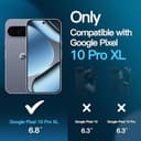 JETech Protector Pantalla para Google Pixel 10 Pro XL con Protector Lente Cámara, Compatible con Desbloqueo por Huella Dactilar, Cristal Vidrio Templado, HD Claro, 2 Paquetes Cada Uno - 2