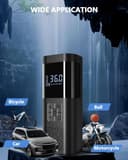 SERVOMASTER Compresor Aire Portatil, Inflador Ruedas Coche 150PSI, Inflador Electrico con Función de Parada Automática, Compresor Aire Coche, Pantalla Digital y Luz LED, para Coche Moto Bicicleta Bola - 3