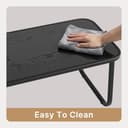 Xbro Set Mobili da Giardino 4 Posti, Set da Conversazioni in Tessuto Teslin, 2 Poltrone 1 Panca Doppia 1 Tavolo in Vetro, Struttura in Acciaio per Terrazzi Giardini Spazi Esterni - 7