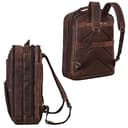 STILORD XL Herren-Businessrucksack aus Leder braun - 15-17 Zoll großer Arbeitsrucksack - Männer Laptop-Rucksack - Vintage Office-Bag aus Echtleder 'Harlow' - 5