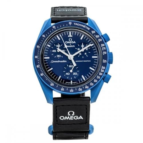 Swatch Omega x Moon Mission to Neptune Speedmaster Blu - Nuovo SO33N100