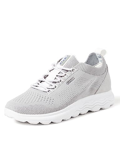 Geox D Spherica A, Sneakers Donna, Grigio Lt Grey, 40 EU