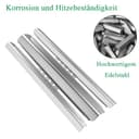 WELL GRILL Flavorizer - Set di 4 barre e tubi bruciatori per Napoleon Legend LEX 485 605 730 Series, Mirage, Prestige 500, Rogue 365, in acciaio inox, per barbecue a gas - 3