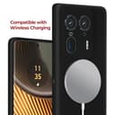 32nd Liquid Silicone Case Cover for Motorola Edge 50 Ultra, Slim and Durable Protective Case - Black - 4