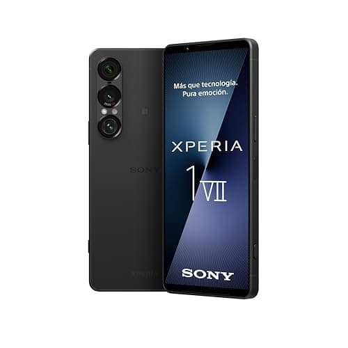 Sony Xperia 1 VII 6.5" 19.5:9 FHD+ HDR OLED, 120Hz, Lente Triple, 3.5 mm Audio Jack, Android 15, SIM Libre, 12GB RAM, 256GB Almacenamiento, Protección IP65/68, Dual SIM Hybrid, Negro Pizarra