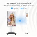 JAV Lavagna Interattiva 43 Pollici Smart Board Certificazione Google EDLA Ruotabile Monitor Intelligente 8+128GB Lavagna Digitale Elettronica per Ufficio Aula Live Streaming (Staffa Parete Inclusa) - 3