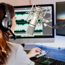 Supporto professionale per microfono Neumann U87, Lewitt 240, sistema di sospensione antivibrazione resistente con base da 46 mm, finitura argento per registrazione in studio - 2