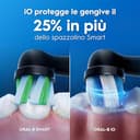 Oral-B Spazzolino Elettrico Ricaricabile iO 3 Nero, 1 Spazzolino Elettrico, 1 Testina Di Ricambio, Custodia Da Viaggio + Dentifricio Oral-B Advanced Protezione Gengive, Pulizia Denti Efficace - 4