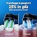 Oral-B Spazzolino Elettrico Ricaricabile iO 3 Nero, 1 Spazzolino Elettrico, 1 Testina Di Ricambio, Custodia Da Viaggio + Dentifricio Oral-B Advanced Protezione Gengive, Pulizia Denti Efficace - 4