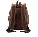 Autumndeer Zaino in Pelle Casual Unisex in Tela Con Borsa a Tracolla Esterna, Caffè, 27.9 x 16 x 41.9 cm - 6