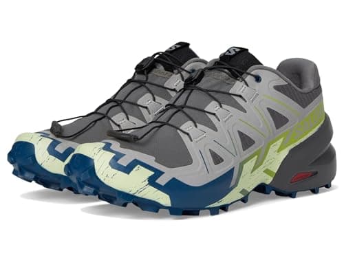 Salomon Herren Speedcross 6 Running Shoes, Castlerock Lime Cream Poseidon, 44 EU