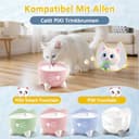 25 Stück katzenbrunnen filter Ersatz für catit pixi trinkbrunnen filter,filter für katzenbrunnen Mit dreifachem Filtersystem, einschließlich Harz und Aktivkohle,Kompatibel mit catit trinkbrunnen, - 2