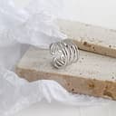 STANG Anillos de Plata 925 auténtica para Mujer, joyería Fina entrelazada sin Fin, Anillos Antiguos Ajustables Grandes, Regalo - 3