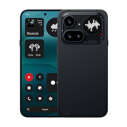 Nothing Phone (4a) Pro - Triple Cámara 50MP, Ultra Zoom 140x, Smartphone Unibody Metal, Batería Larga Duración, Carga Rápida 50W, AMOLED 144Hz, Glyph Bar, 12GB+256GB - Negro