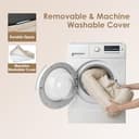 EHEYCIGA Memory Foam Cuccia Cane Interno Taglia Grande, Impermeabile Divano per Cani Sfoderabile e Lavabile, Letto per Cani con 4 Bordi Rialzati, Beige, 106.5x76x18.5cm - 6