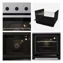 Hisense BI62120AX - Forno multifunzione, 3 manopole Push Pull, cavità 61l, 7 funzioni, AcquaClean, 2 vetri, funzione pizza 250°, classe A, inox, Basico - 11