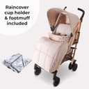 My Babiie MB51 Stroller – from Birth to 4 Years (22kg), Lightweight, Umbrella Fold, Travel Buggy for Toddlers, Pushchair Includes Footmuff, Cup Holder, Rain Cover - Pink Leopard - 3