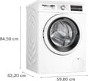 Bosch Lavadora, Libre Instalación, 9 kg, Serie 6, EcoSilence, Blanco, WUU28T66ES - 3