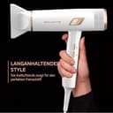 Rowenta Ultimate Experience Maestria Haartrockner, Nano-Brushless-Motor, leichtes Gehäuse, 9 Geschwindigkeits-/Temperatureinstellungen, inkl. vielseitigem Zubehör, Weiß/Kupfer, CV9910F3 - 6