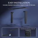 FLEXISPOT EC5 Pro Escritorio Elevable Eléctrico Carga 160KG, 2 Motores 3 Etapas, Marco de Pie Mesa Regulable Altura Eléctrico, Sistema Anticolisión, Funciones de Memoria, Negro - 7