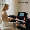 Glarry Digital Piano 88 Weighted Keys, 88 Key Keyboard Fully Weighted for Beginner, Full Size Electric Keyboard Piano with USB/MIDI, Record, LCD, 3 Pedals, Dual Stereo Speakers, Upright Stand (Black) - 4