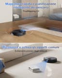 ECOVACS DEEBOT T30C OMNI GEN2 Robot Aspirapolvere e Lavapavimenti, 25.000 Pa, ZeroTangle 3.0, TruEdge 2.0, TrueMapping 2.0, Lavaggio dei panni con acqua calda a 75°C, Stazione OMNI All-in-One, Nero - 6