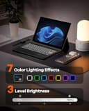 Doohoeek Bluetooth Keyboard for Surface Pro 11/10/9/8/X 13 Inch, Wireless Keyboard with Touch Pad & Pen Slot & Lighting Keys Compatible with Surface Pro Copilot+ 13", Ultra-Slim Keypad for Windows 11 - 5