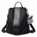 Charmore Women Backpack Ladies Rucksack Waterproof Nylon School bags Anti-theft Dayback Shoulder Bags, Black2, M - 1