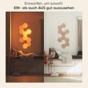 Nanoleaf Elements Hexagon Starter Kit, 7 Smarten Holzoptik LED Panels - Modulare Dimmbare WLAN Wandleuchte Innen, Musik Sync, Funktioniert mit Alexa Google Apple, Deko Wohnzimmer Schlafzimmer Büro - 3