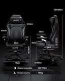 AutoFull M6 Pro 2.0 Sedia Gaming Ergonomica | Prima Sedia da Gaming al Mondo Riscaldata e Ventilata, Gaming Chair con Supporto Lombare Regolabilee, Braccioli 6D, Poggiatesta 3D e Poggiapiedi (Nero) - 3
