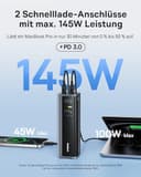 Baseus EnerGeek 145W 20800mAh Laptop Powerbank, Externer Akku mit 2X USB-C PD 3.0 100W Max Schnellladung, Digitaldisplay, Kompatibel mit MacBook Pro, Dell, HP, SteamDeck, iPhone 16/15/14/13, Samsung - 2