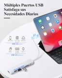 LENTION Hub USB C HDMI 4K@60Hz, PD 100W, Lector de Tarjetas SD/TF, USB 3.0 & 2.0, Adaptador USB C 7 en 1 para MacBook Pro 2026-2016, Nuevo MacBook Neo, Surface, iPhone 17 Plus Pro MAX y Más (Plata) - 4