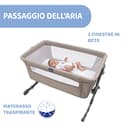 Chicco Next2Me Essential Culla Neonato Fianco Letto, Culla Co-Sleeping, Compatibile con Diversi Letti, Altezza Regolabile, Buona Circolazione dell'Aria, Materasso e Borsa inclusi, 0-6 Mesi, Beige - 6