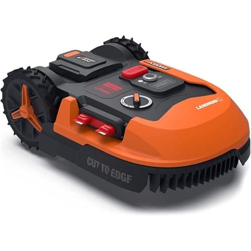 WORX Robot cortacésped Landroid L1000 20V Máx. | para Superficies de hasta 1000m2 | WR147E.1 | Navegación Inteligente | Cut to Edge 2,6 cm del Brode | Pendientes de hasta el 35%