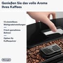 De’Longhi Magnifica S - Perfetto Kaffeevollautomat mit klassischem Milchaufschäumer, Espresso- und Cappuccino Kaffeemaschine, Bedienfeld mit Tasten, Schwarz (ECAM11.112.B) - 3