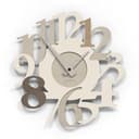 Giallobus - Orologio Bilay - Carved - Legno Mdf - Premium 45x45cm - 13 - Nutty - Artigianale Made in Italy - Silenzioso - Idea regalo - Moderni doppio livello - 1