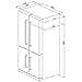 Smeg FQ 60 XP Fridge/Fridge Capacity 385 Litres / Freezer Capacity 78 Litres - 3