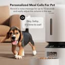 PETLIBRO Automatic Cat Feeder, Smart App Control via 5 GHz WiFi, 5L Pet Dry Food Dispenser, Timed Control, Suitable for Dogs and Cats, Portion Adjustable, Plug-in Power Supply Required, White - 6