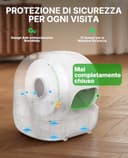 PETKIT PUROBOT MAX PRO 2 Lettiera Gatto Autopulente, Fotocamera AI, Ingresso Ultra Largo, Visione Notturna 210°, App WiFi 2,4/5GHz, Imballaggio Senza Contatto, Monitoraggio Salute, Multi-Gatto - 7