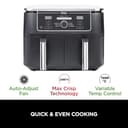 Ninja Foodi MAX Dual Zone Digital Air Fryer, 2 Drawers, 9.5L, 6-in-1, Uses No Oil, Max Crisp, Roast, Bake, Reheat, Dehydrate, Cook 8 Portions, Non-Stick Dishwasher Safe Baskets, Black AF400UK - 9