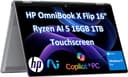 2025 HP OmniBook X Flip x360 2 in 1 Touchscreen Laptop (16 Zoll FHD+, AMD Ryzen AI 5 340 (> Intel i7-1355U), 16GB 7500 MT/s, 1TB SSD) AI Copilot+ PC für Creator, Designer, IR Webcam, Backlit, Win 1 1 - 1