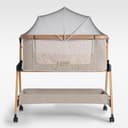 SnooBee Babybett Beistellbett Baby & Co-Sleeper – Höhenverstellbares Babybett mit Matratze, Rollen mit Bremse, atmungsaktive Mesh-Seiten & Moskitonetz, faltbar mit Tragetasche (0–6 Monate) - 1