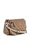 GUESS Noelle II Double Pouch Crossbody, Bandolera para Mujer, Logotipo de Latte, Talla única - 2